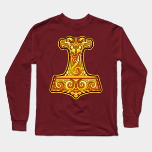 Thors hammer gold edition Long Sleeve T-Shirt